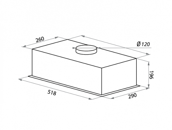 Встраиваемая вытяжка HOMSair Crocus Push 52 черный купить с доставкой по Москве и Московской области в интернет-магазине АваТехно