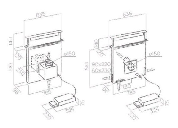 Вытяжка ELICA PANDORA GME BL/A/90 купить с доставкой по Москве и Московской области в интернет-магазине АваТехно