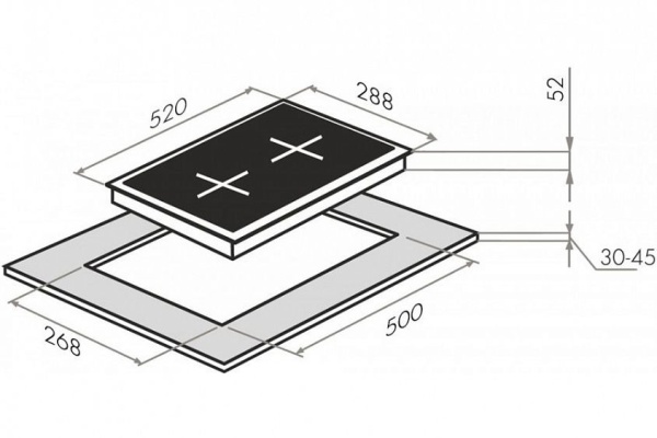 Варочная панель MAUNFELD EVI.292-BK купить с доставкой по Москве и Московской области в интернет-магазине АваТехно