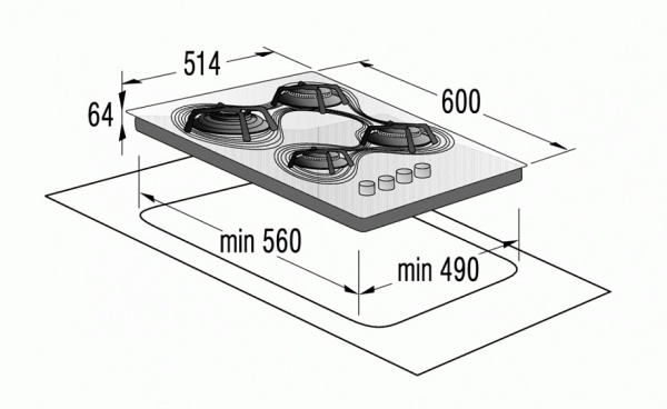 Поверхность GORENJE gc 650 kr купить с доставкой по Москве и Московской области в интернет-магазине АваТехно