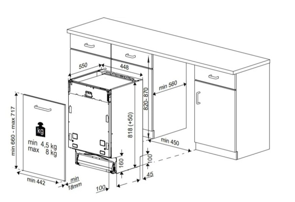 Встраиваемая посудомоечная машина Grundig GSVP4051Q купить с доставкой по Москве и Московской области в интернет-магазине АваТехно