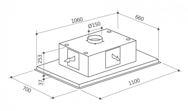 Вытяжка DE DIETRICH DHL7173X купить с доставкой по Москве и Московской области в интернет-магазине АваТехно