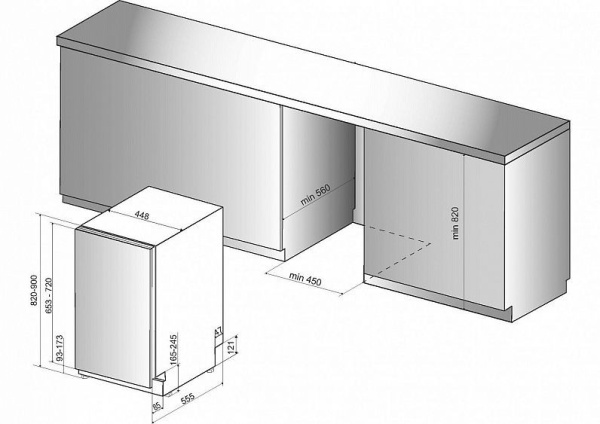 Встраиваемая посудомоечная машина Whirlpool WSIC 3M17 C купить с доставкой по Москве и Московской области в интернет-магазине АваТехно