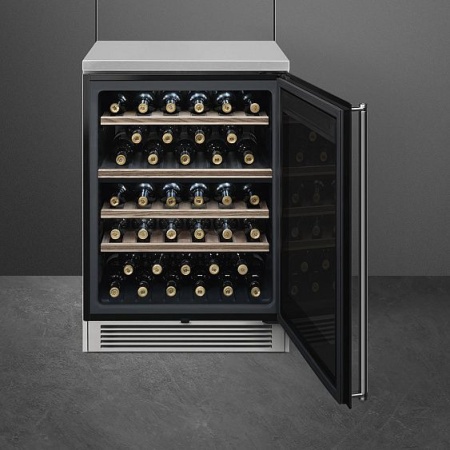 Винный шкаф SMEG CVF338X купить с доставкой по Москве и Московской области в интернет-магазине АваТехно