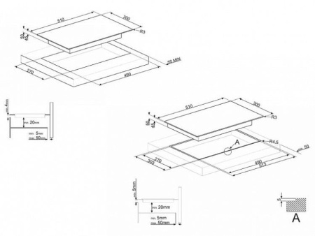 Варочная панель SMEG SE332ED купить с доставкой по Москве и Московской области в интернет-магазине АваТехно