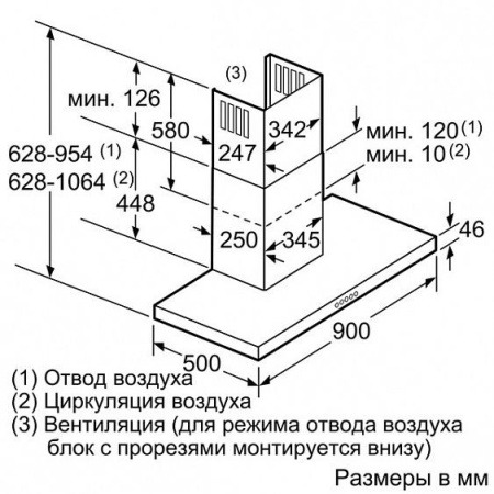 Вытяжка NEFF d79mt64n1 купить с доставкой по Москве и Московской области в интернет-магазине АваТехно