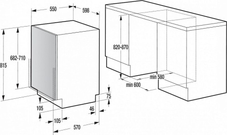 Встраиваемая посудомоечная машина GORENJE gv 64311 купить с доставкой по Москве и Московской области в интернет-магазине АваТехно