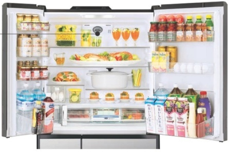 Холодильник  HITACHI R-G 690 GU XK (Crystal Black) купить с доставкой по Москве и Московской области в интернет-магазине АваТехно