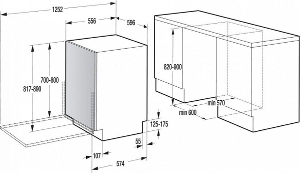 Встраиваемая посудомоечная машина Gorenje GDV670SD купить с доставкой по Москве и Московской области в интернет-магазине АваТехно