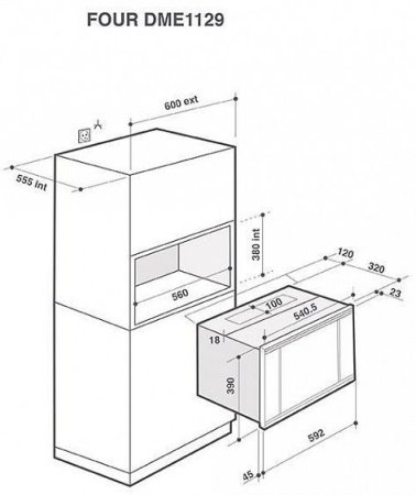 Микроволновая печь DE DIETRICH DME7121A купить с доставкой по Москве и Московской области в интернет-магазине АваТехно