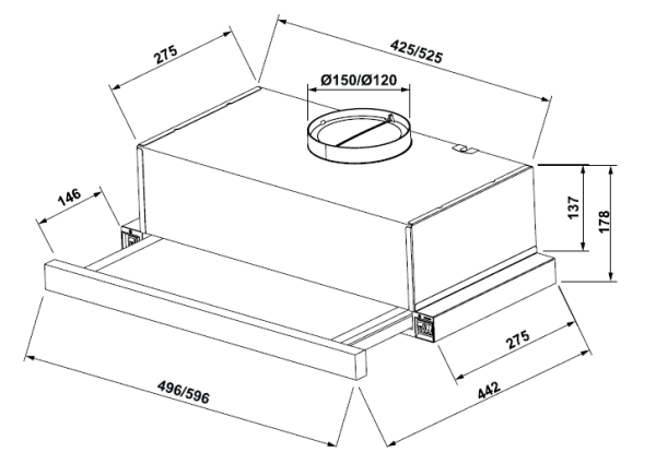 Вытяжка KUPPERSBERG SLIMLUX IV 60 BGL купить с доставкой по Москве и Московской области в интернет-магазине АваТехно