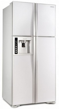 Холодильник HITACHI R-W662 PU3 GPW белое стекло купить с доставкой по Москве и Московской области в интернет-магазине АваТехно