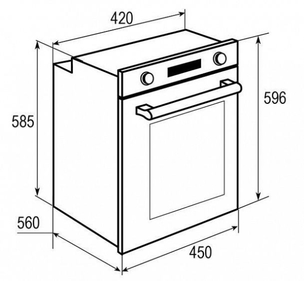 Духовой шкаф ZIGMUND SHTAIN EN 242.622 W купить с доставкой по Москве и Московской области в интернет-магазине АваТехно