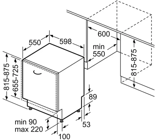 Встраиваемая посудомоечная машина Bosch SMV 6 ZCX55E купить с доставкой по Москве и Московской области в интернет-магазине АваТехно