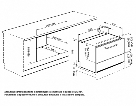 Посудомоечная машина SMEG sto905 купить с доставкой по Москве и Московской области в интернет-магазине АваТехно