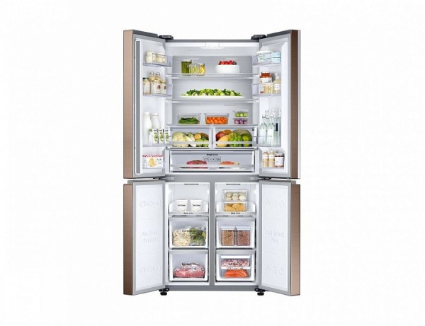 Холодильник Samsung RF50K5960DP бронзовый купить с доставкой по Москве и Московской области в интернет-магазине АваТехно