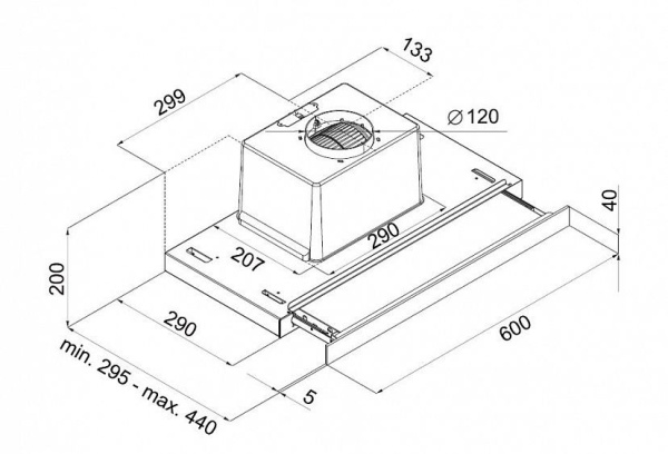 Вытяжка MAUNFELD OUSE TOUCH 60 черное стекло купить с доставкой по Москве и Московской области в интернет-магазине АваТехно