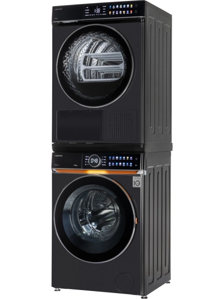 Сушильная машина HIBERG HDQ11 - 10 B + Стиральная машина HIBERG i-DDQ10 - 814 B с тепловым насосом, инверторным мотором и прямым приводом купить с доставкой по Москве и Московской области в интернет-магазине АваТехно
