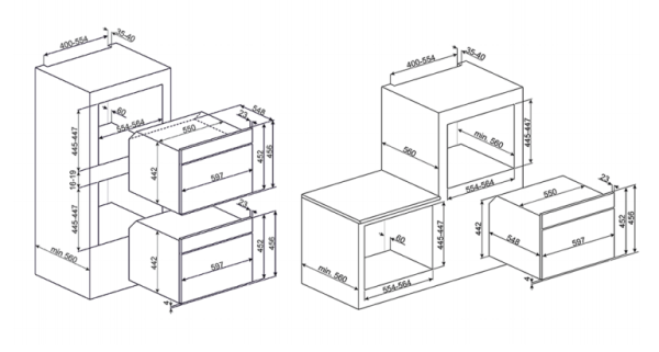 Электрический духовой шкаф SMEG SF4120MCS купить с доставкой по Москве и Московской области в интернет-магазине АваТехно