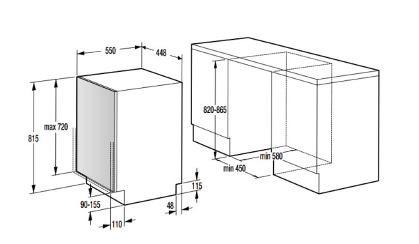 Посудомоечная машина GORENJE GV51011 купить с доставкой по Москве и Московской области в интернет-магазине АваТехно