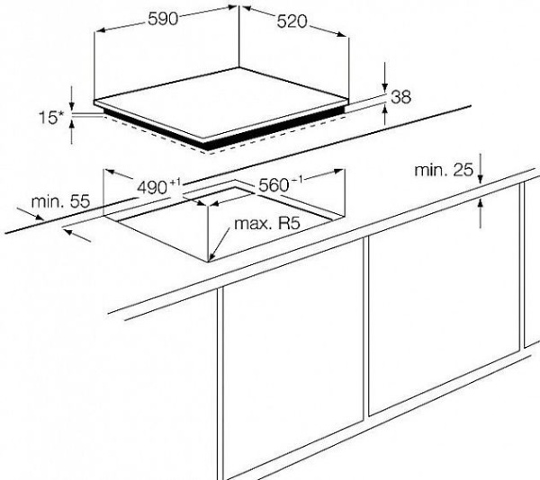 Поверхность ELECTROLUX ehf 56747 fk купить с доставкой по Москве и Московской области в интернет-магазине АваТехно