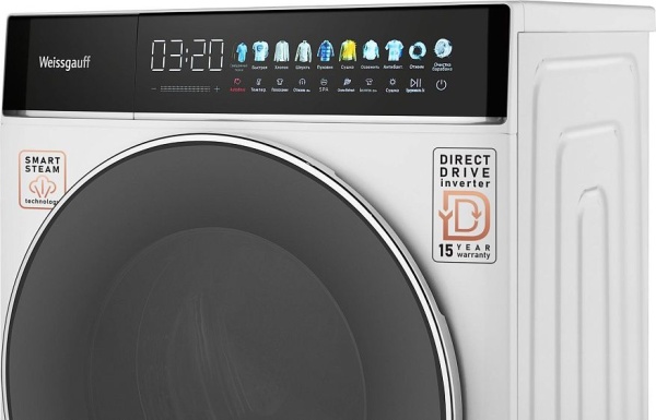 Стиральная машина WEISSGAUFF WMD 58411 Direct Drive Inverter Premium Steam купить с доставкой по Москве и Московской области в интернет-магазине АваТехно