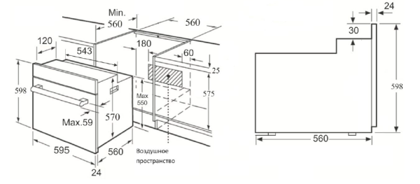Духовой шкаф ZIGMUND & SHTAIN en 232.722 w купить с доставкой по Москве и Московской области в интернет-магазине АваТехно