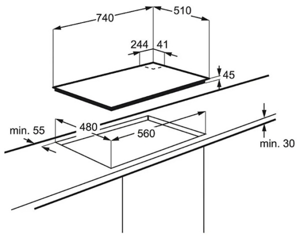 Варочная поверхность Electrolux KGS 7566 купить с доставкой по Москве и Московской области в интернет-магазине АваТехно