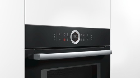 Компактный духовой шкаф с свч Bosch CMG633BB1 купить с доставкой по Москве и Московской области в интернет-магазине АваТехно