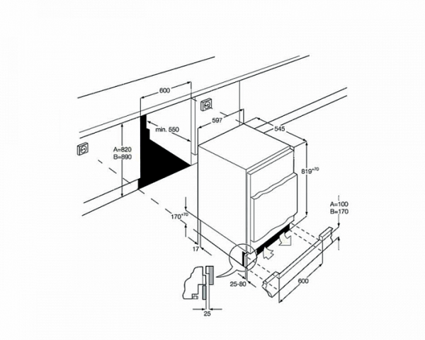 Встраиваеваемая морозильная камера SMEG UD7108FSEP купить с доставкой по Москве и Московской области в интернет-магазине АваТехно