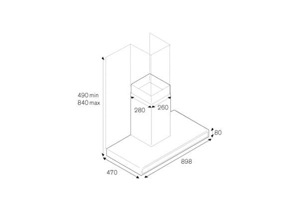 Вытяжка BERTAZZONI KG90CONXA купить с доставкой по Москве и Московской области в интернет-магазине АваТехно