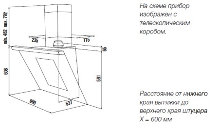 Вытяжка KUPPERSBUSCH KD 9570.2 J черное стекло купить с доставкой по Москве и Московской области в интернет-магазине АваТехно