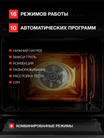 ДУХОВОЙ ШКАФ KUPPERSBERG HK 616 BLACK купить с доставкой по Москве и Московской области в интернет-магазине АваТехно