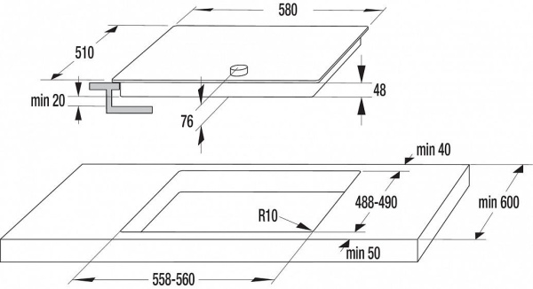 Поверхность GORENJE e6 n1bx купить с доставкой по Москве и Московской области в интернет-магазине АваТехно