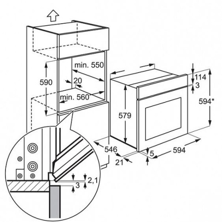 Духовой шкаф ELECTROLUX eob 5351 aox купить с доставкой по Москве и Московской области в интернет-магазине АваТехно