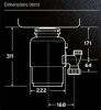 Измельчитель пищевых отходов InSinkErator Evolution 150 купить с доставкой по Москве и Московской области в интернет-магазине АваТехно