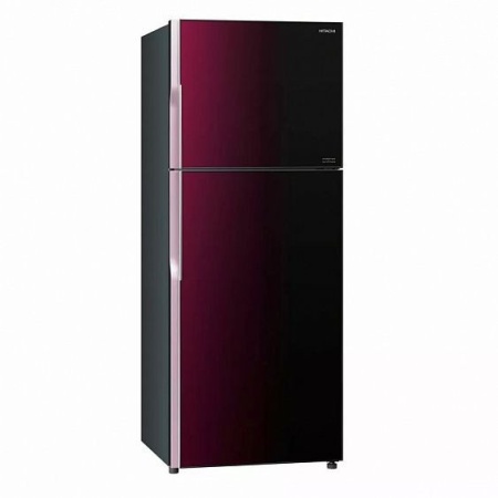 Холодильник HITACHI R-VG 472 PU8 XRZ красное стекло купить с доставкой по Москве и Московской области в интернет-магазине АваТехно