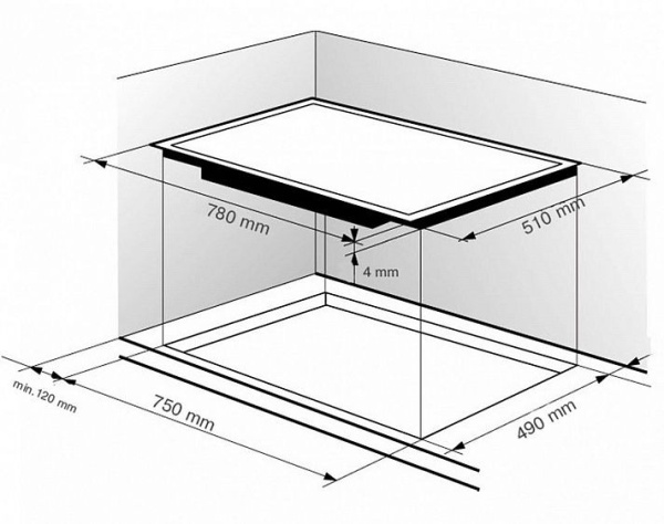 Поверхность ZIGMUND & SHTAIN cis 555.75 bk купить с доставкой по Москве и Московской области в интернет-магазине АваТехно