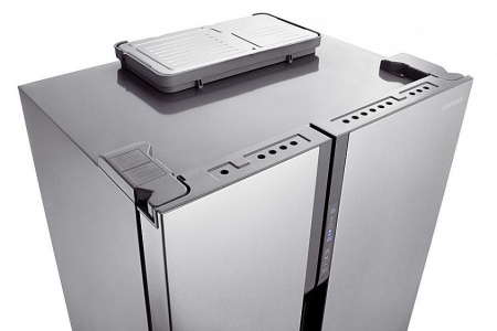 Холодильник side by side SAMSUNG rs-552 nruasl серебристый купить с доставкой по Москве и Московской области в интернет-магазине АваТехно