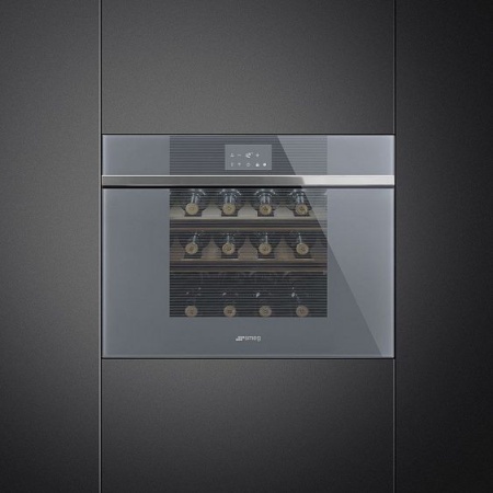 Встраиваемый винный шкаф SMEG CVI118LWS2 купить с доставкой по Москве и Московской области в интернет-магазине АваТехно