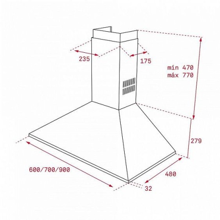 Вытяжка TEKA DBB 60 BLACK (40460402) купить с доставкой по Москве и Московской области в интернет-магазине АваТехно