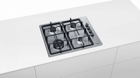 Газовая варочная панель BOSCH PBH6C5B95R купить с доставкой по Москве и Московской области в интернет-магазине АваТехно