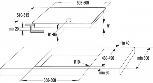Поверхность GORENJE eck 63 clb купить с доставкой по Москве и Московской области в интернет-магазине АваТехно