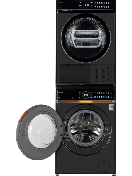 Сушильная машина HIBERG HDQ11 - 10 B + Стиральная машина HIBERG i-DDQ10 - 814 B с тепловым насосом, инверторным мотором и прямым приводом купить с доставкой по Москве и Московской области в интернет-магазине АваТехно