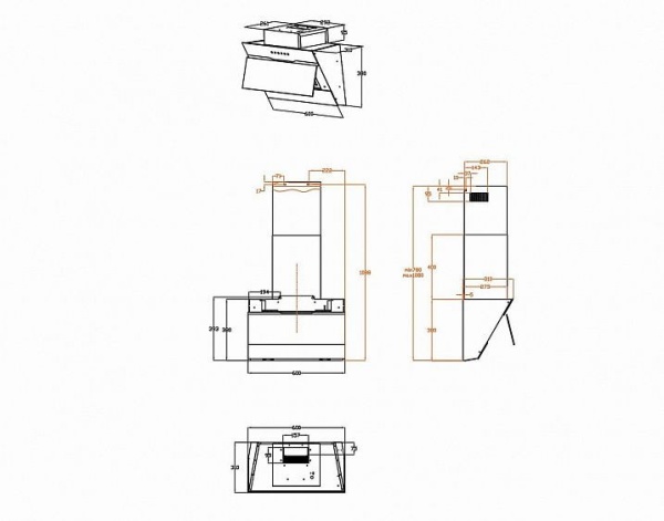 Вытяжка HAIER HVX-W692GBA купить с доставкой по Москве и Московской области в интернет-магазине АваТехно