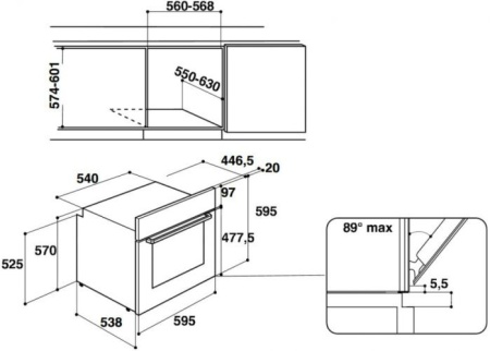 Духовой шкаф HOTPOINT-ARISTON FI7 861 SH WH/HA купить с доставкой по Москве и Московской области в интернет-магазине АваТехно