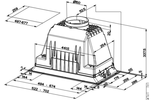 Вытяжка FABER INKA PLUS HC X A52 купить с доставкой по Москве и Московской области в интернет-магазине АваТехно