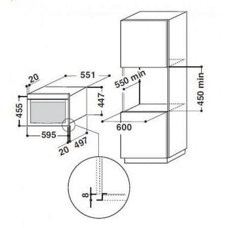 Микроволновая печь WHIRLPOOL AMW507/IX купить с доставкой по Москве и Московской области в интернет-магазине АваТехно