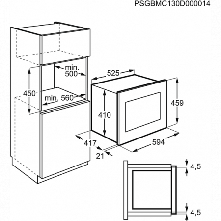 Микроволновая печь Electrolux KMFE 264 TEW купить с доставкой по Москве и Московской области в интернет-магазине АваТехно