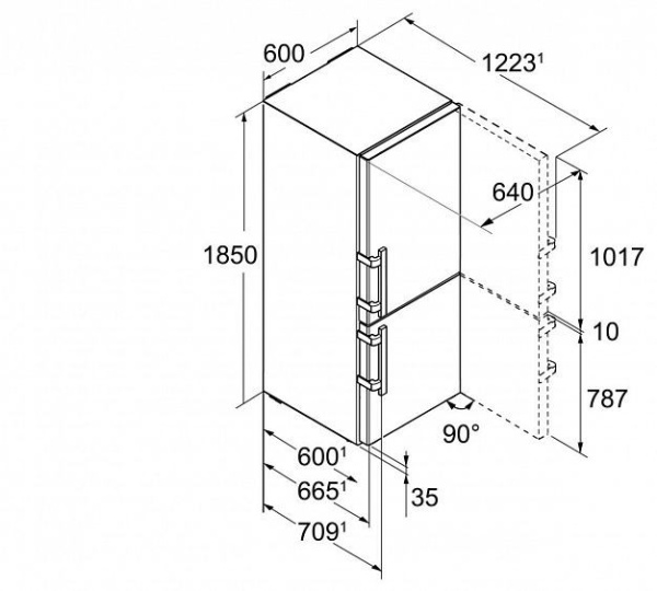 Холодильник LIEBHERR CNef 4335 купить с доставкой по Москве и Московской области в интернет-магазине АваТехно